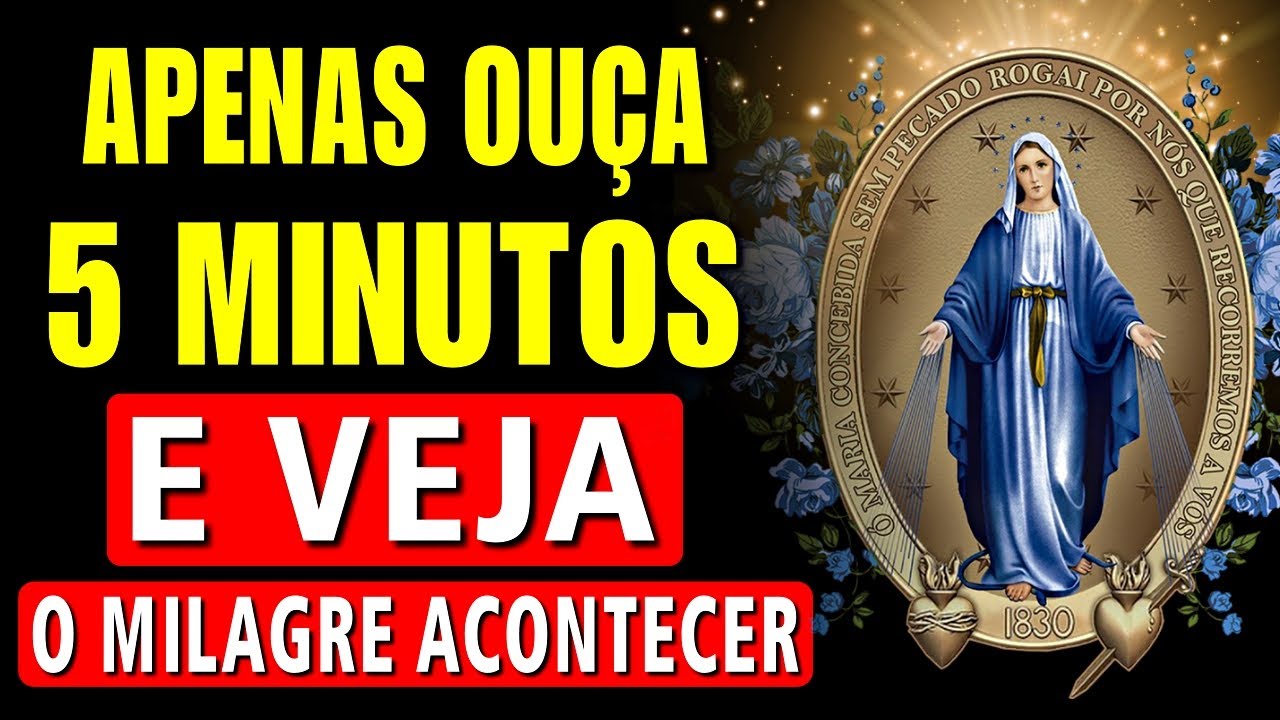 NOSSA SENHORA DAS GRAÇAS I Por uma Causa URGENTE e IMPOSSÍVEL. Oração da manhã. Medalha milagrosa🙏