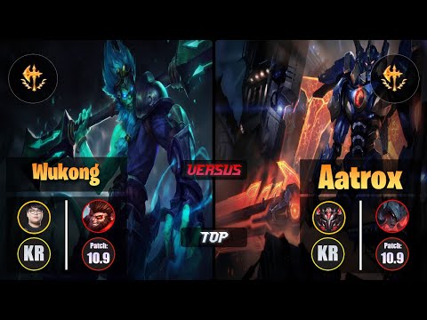 CuVee WUKONG (Top) [Conqueror] VS AATROX - Grandmaster KR Patch 10.9