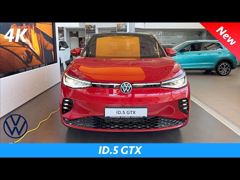 VW ID5 GTX 2022 - FIRST look in 4K | Exterior - Interior (Details) Kings Red Metallic