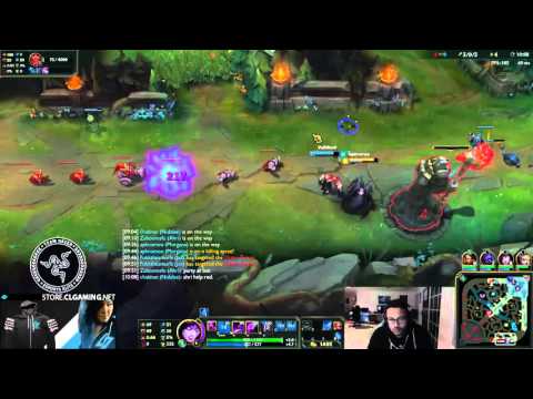 CLG Aphromoo | Morgana & Ezreal Bot vs Vayne & Alistar | S6 Challenger Gameplay