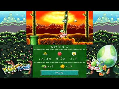 Yoshi's New Island 100% walkthrough (w/ commentary) Part 47 - World 6-2: Bandit Valley!
