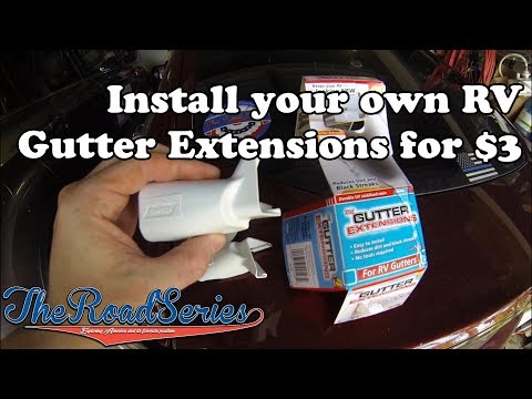 Repairing my Lance 1172 camper's Rain Gutter Extensions with $3.09 CAMCO Extensions