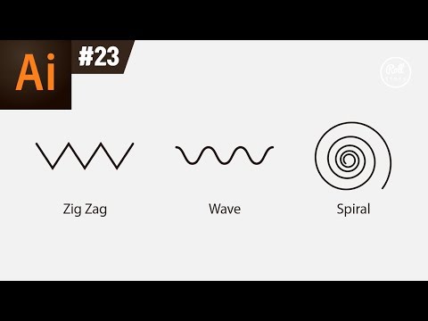 일러스트레이터 강좌 #23 - 지그재그, 물결, 소용돌이 모양 만들기 (ZigZag, Wave, Spiral)