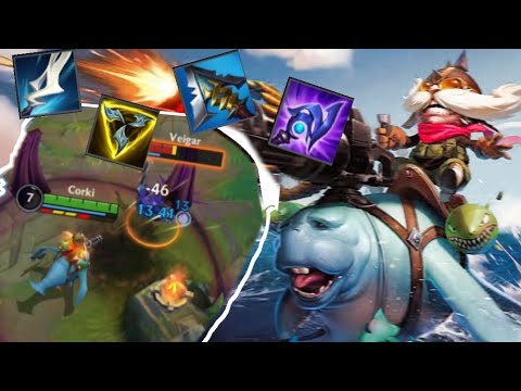 Wild Rift: Poke Corki mid lane! High kill gameplay