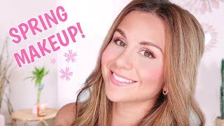 EVERYDAY SPRING MAKEUP TUTORIAL! PINK NATURAL FRESH &amp; GLOWY | ASHLEY GAITA