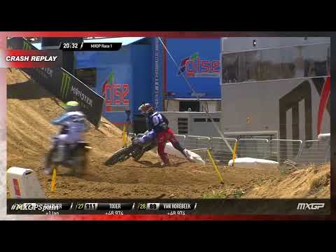 Seewer crash | MXGP Race 1 | MXGP of Spain 2022 #MXGP #Motocross