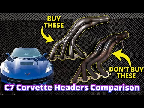 Kooks vs ARH vs Speed Engineering Side-by-Side Comparison - C7 Corvette Long Tube Headers LT1 6.2L