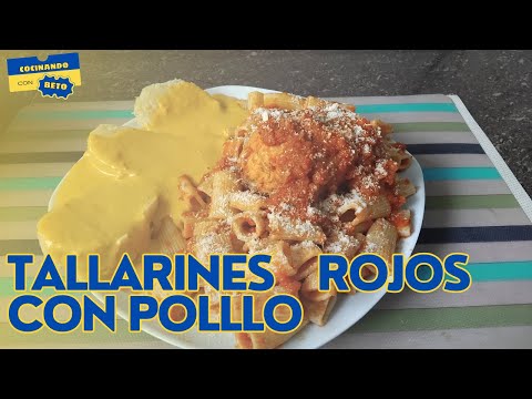 Tallarines Rojos con Pollo estilo peruano 🇵🇪 | Receta casera fácil y deliciosa | Cocinando con Beto