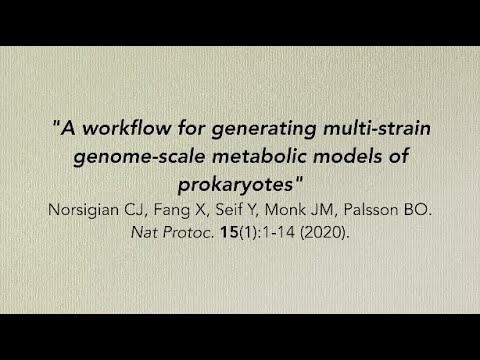 Ask the Authors 7: CJ Norsigian & Xin Fang: Workflow for generating multi-strain GEMs of prokaryotes