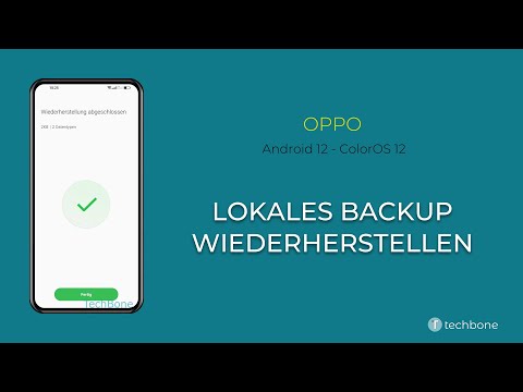 Lokales Backup wiederherstellen - Oppo [Android 12 - ColorOS 12]