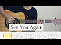 TAB - See You Again - Wiz Khalifa ft. Charlie Puth - Fingerstyle Guitar Cover & TAB Tutorial