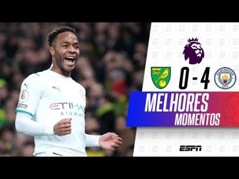 Gols e lances de Norwich x Manchester City