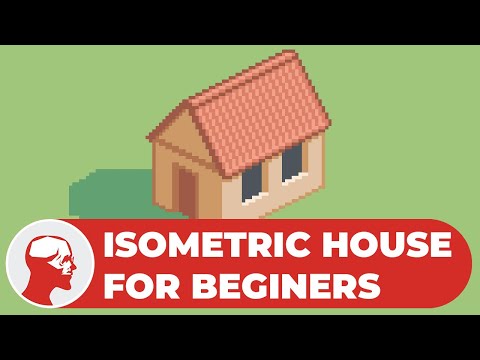 Pixelart isometric house for beginners