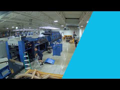 Installation of the new KBA Rapida 164