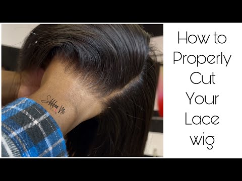 How to properly cut your lace wig