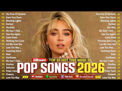 Rihanna, Bruno Mars, The Weeknd, Ed Sheeran, Adele, Dua Lipa, Maroon 5 🍁 Billboard Top 50 This Week