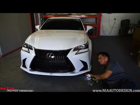 Lexus GS 350 fsport Front splitter lip body kit bumper extension installation DIY