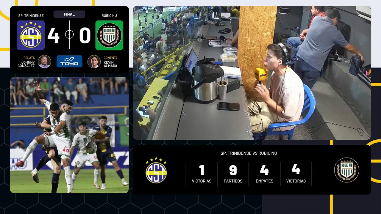 SPORTIVO TRINIDENSE VS. RUBIO ÑU - #CARDINALDEPORTIVO ⚽ Fecha 15 - Torneo Apertura 2026