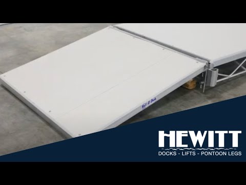 Hewitt Roll-A-Dock Ramp with Tip Over Hinge