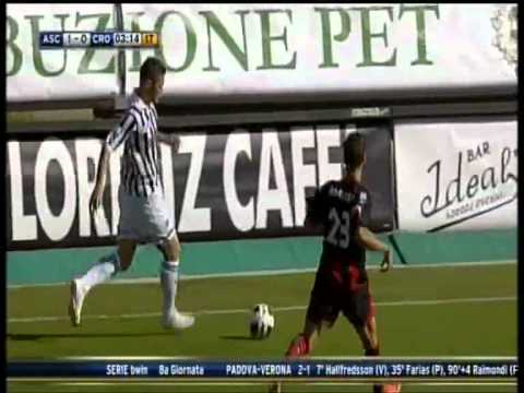 ascoli vs crotone 2-0 andrea soncin