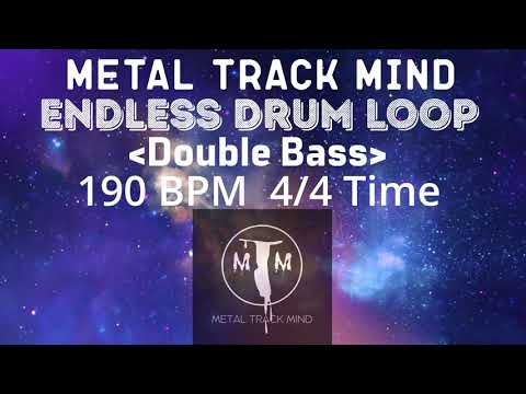 Endless Double Bass Drum Loop 4/4 Time 190 BPM
