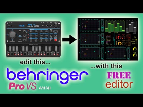 Behringer PRO VS mini editor Free download