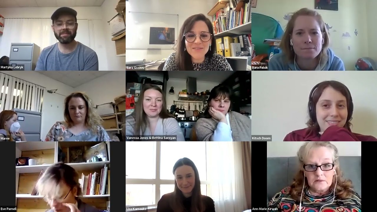 NCAD Gallery: Sara Greavu In Conversation w/ Q.E.D, NCAD MFA 2021 Graduate Artists, 11 March 2022.