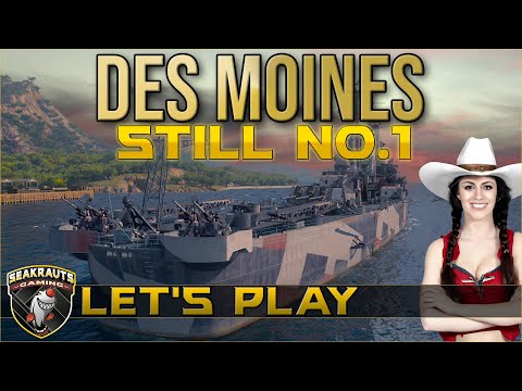 Des Moines [T10 CA] Alleinunterhalter versenkt halbes Gegnerteam - World of Warships [Deutsch]
