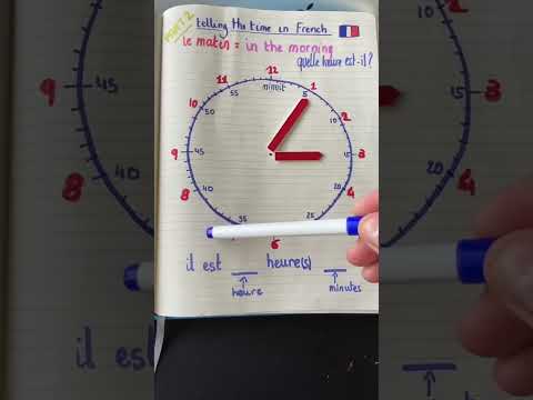 Telling the Time in French! (Part 2) 🕙
