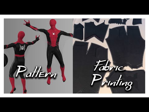 How to Adjust and Fabric Print Spider-Man No Way Home Pattern | Cosplay
