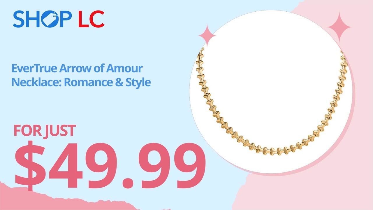 EverTrue Bronzella Arrow of Amour Necklace 18K YG Plated Bronze