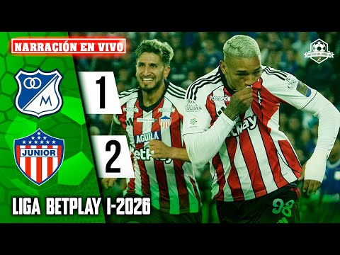 ✅MILLONARIOS cayó en su casa con JUNIOR en la LIGA BETPLAY I - 2026 (PARTIDO SIMULADO)