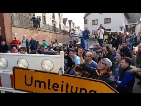 Party nach dem Sieg Neubrunns der Radio Gong Bürgermeisterschaften 2017