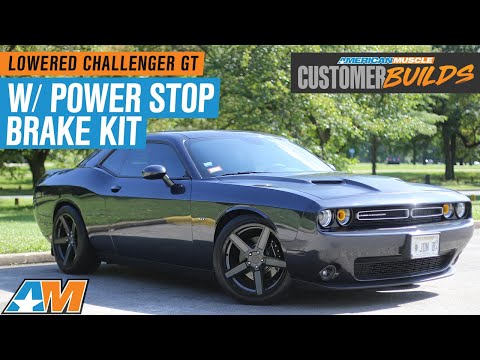 Lowered 2018 3.6L V6 Challenger GT with Power Stop Brake Kit | AmericanMuscle Customer Builds