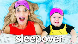 First Giant Sleep Over WIth My Daughter