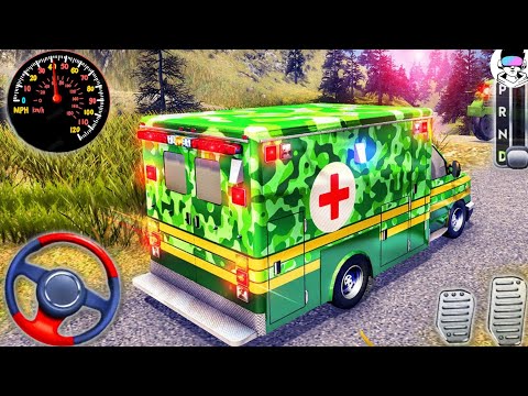 US Army Ambulance Rescue Truck - Offroad Military Driving Simulator - Android Gameplay