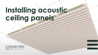 How to install acoustic ceiling panels
