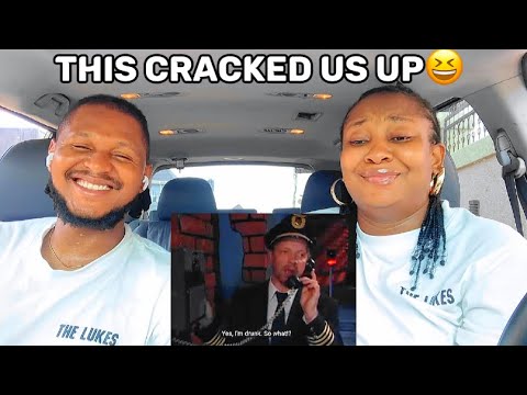 Black Couple reacts to Kummeli - Lentäjä (Finnish Comedy)
