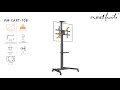 PureMounts TV-Trolley PM-CART-70B Schwarz