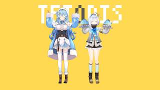 【MMD】テトリス / 天音かなた(cover) feat.雪花ラミィ【ホロライブ】 #ppカット #天音かなた #雪花ラミィ