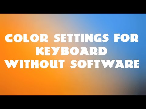 2nd YouTube video about how to change light mode on a fantech keyboard