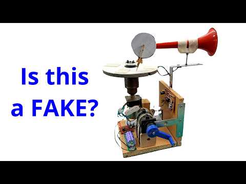 Did I fake this DIY gramophone / phonograph?