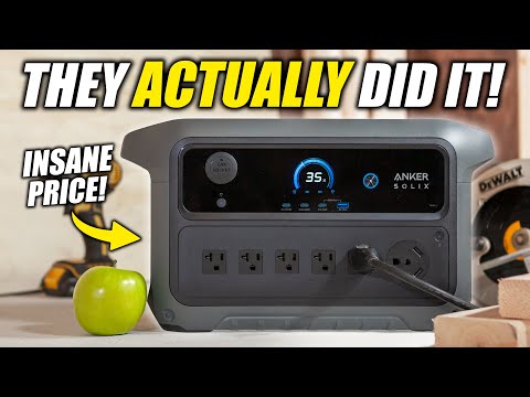 Anker SOLIX C2000 Gen 2 Portable Power Station, 2,400W (Peak 4,000W) Solar Generator, Full Charge in 58 Min, 2048wh LiFePO4 Battery for Home Backup, Power Outages, and Camping (Optional Solar Panel) video review thumbnail