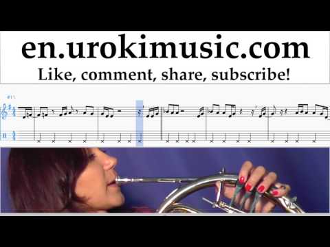 French Horn lessons Lana Del Rey, Sean Ono Lennon - Tomorrow Never Came Sheet Music Tutorial Part#2