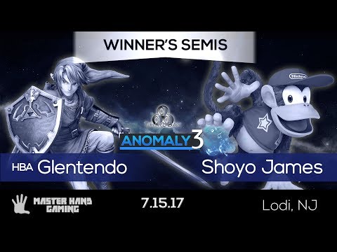 Anomaly 3 - HBA | Glentendo (Link) vs. Shoyo James (Diddy Kong) - Winner's Semifinals