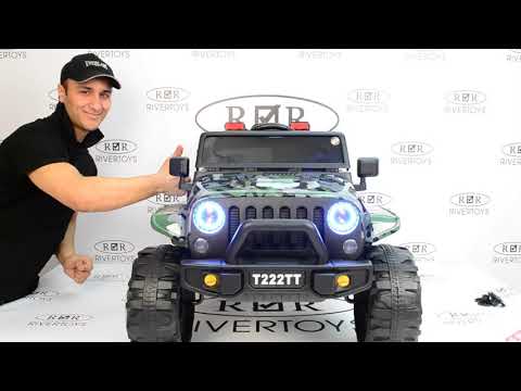 Миниатюра изображения товара Детский автомобиль RiverToys T222TT 4WD (черный)