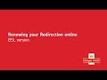 Renewing Your Redirection Online British Sign Language Version