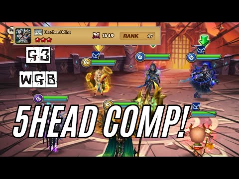 G3 WGB : Drachen Odins - Big Brain Counter to These Seara Lionel Lamiella Defenses! - Summoners War