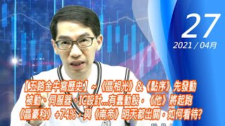 【掌聲響起】#賴昇楷 0427 - 【五路金牛寫歷史】～CIS《晶相光》&記憶體《點序》先發動，被動、IC設計…有蠢動股，《他》將起跑；《晶豪科》創新高+74%，與《南帝》明天都出關，如何看待? (圖)