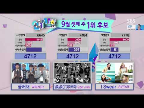 140921 Inkigayo - NO.1 Super Junior MAMACITA